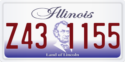 IL license plate Z431155