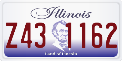 IL license plate Z431162