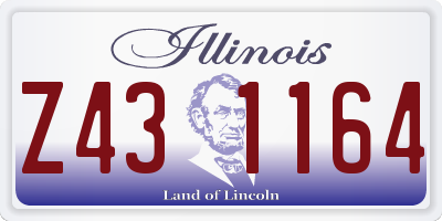IL license plate Z431164
