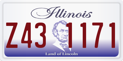 IL license plate Z431171