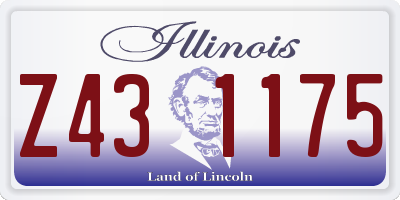 IL license plate Z431175