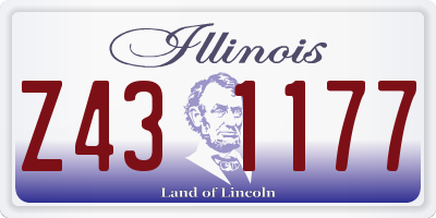 IL license plate Z431177