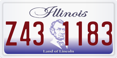 IL license plate Z431183