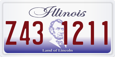 IL license plate Z431211
