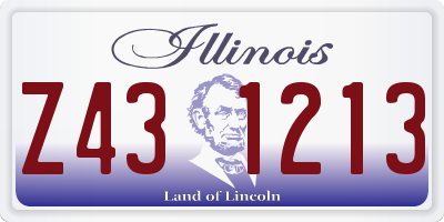 IL license plate Z431213