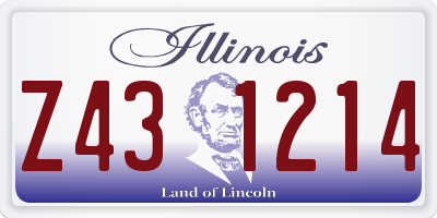 IL license plate Z431214