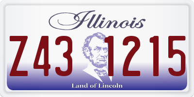 IL license plate Z431215