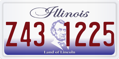 IL license plate Z431225