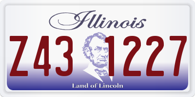 IL license plate Z431227
