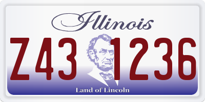 IL license plate Z431236
