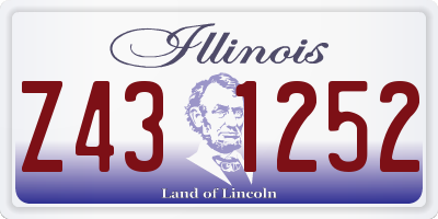 IL license plate Z431252