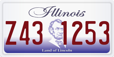 IL license plate Z431253