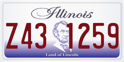IL license plate Z431259