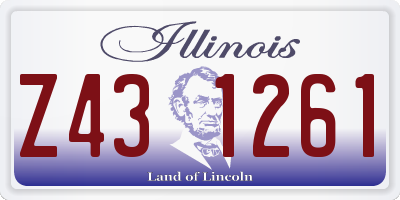 IL license plate Z431261