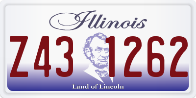 IL license plate Z431262
