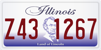 IL license plate Z431267