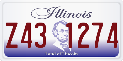 IL license plate Z431274