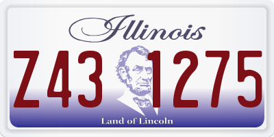 IL license plate Z431275