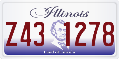 IL license plate Z431278
