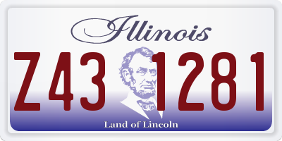 IL license plate Z431281