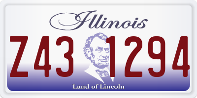 IL license plate Z431294