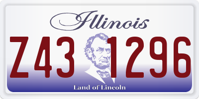 IL license plate Z431296