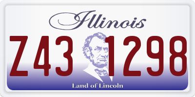IL license plate Z431298