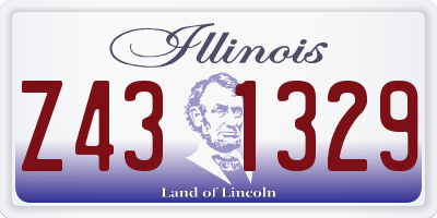 IL license plate Z431329