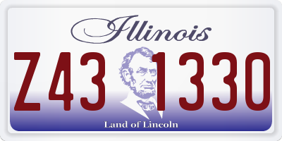 IL license plate Z431330