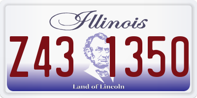 IL license plate Z431350