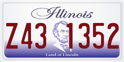 IL license plate Z431352