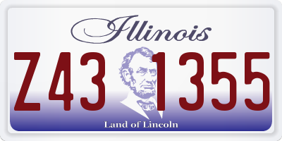 IL license plate Z431355