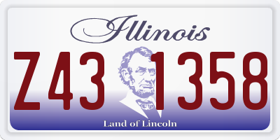 IL license plate Z431358