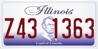 IL license plate Z431363