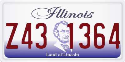IL license plate Z431364