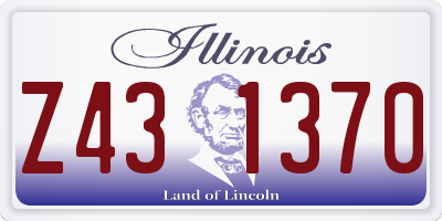 IL license plate Z431370