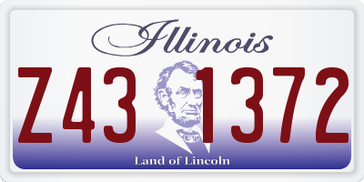 IL license plate Z431372