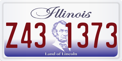 IL license plate Z431373