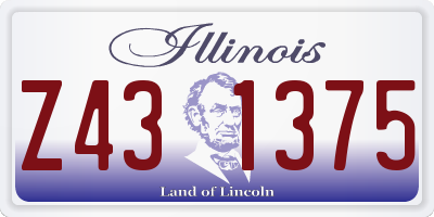 IL license plate Z431375