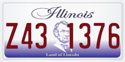 IL license plate Z431376