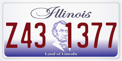 IL license plate Z431377
