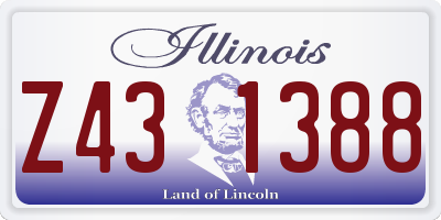 IL license plate Z431388