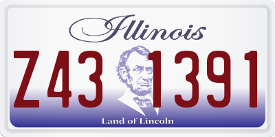 IL license plate Z431391