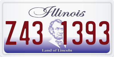 IL license plate Z431393