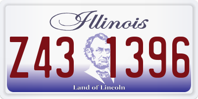 IL license plate Z431396