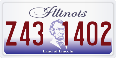 IL license plate Z431402