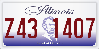 IL license plate Z431407