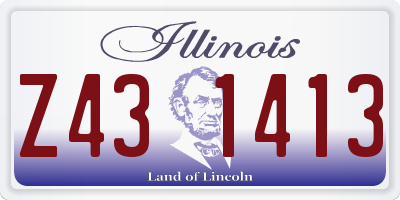 IL license plate Z431413