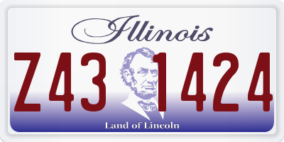 IL license plate Z431424