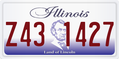 IL license plate Z431427